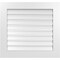 Ekena Millwork Vertical Surface Mount PVC Gable Vent: Functional, w/ 3-1/2"W x 1"P Standard Frame, 30"W x 28"H GVPVE30X2801SF - alternate 1